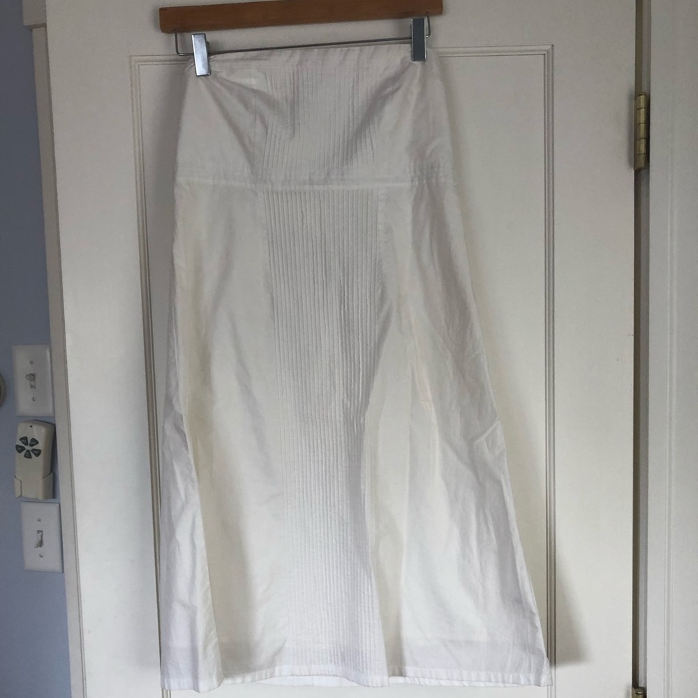 Gap linen strapless dress
